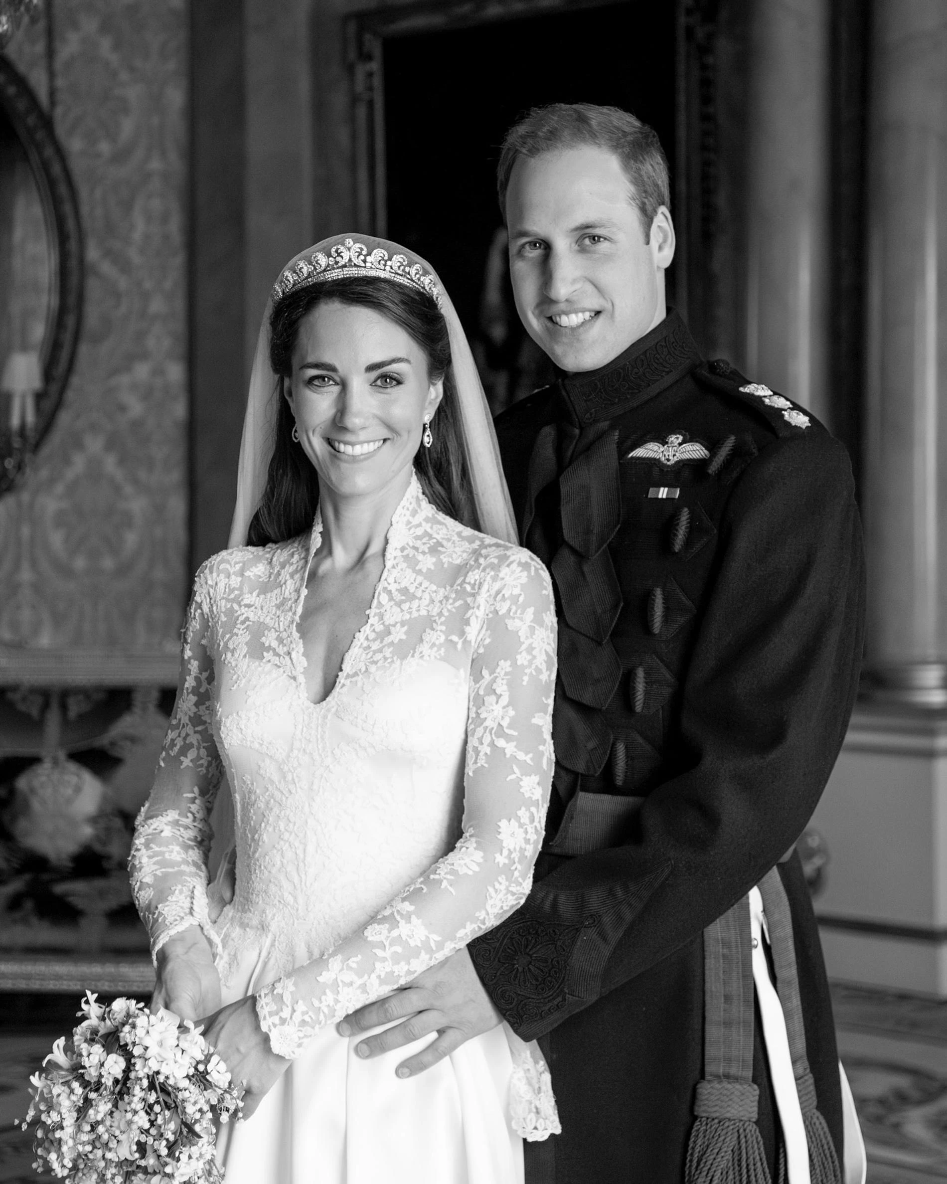Кейт Миддлтон и принц Уильям в день свадьбы. Фото: Инстаграм* @princeandprincessofwales
